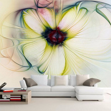 Papel tapiz fotográfico personalizado de Arte Moderno, papel tapiz Floral para dormitorio, sala de estar, sofá, hermoso Mural de flores 2024 - compra barato