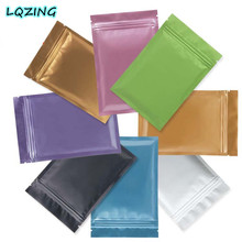 Sacos de fecho coloridos de alumínio, sacos pequenos de fecho de plástico, sacos de armazenamento de alimentos com zíper, 7x10cm(2.8 "* 3.9"), 20 peças 2024 - compre barato