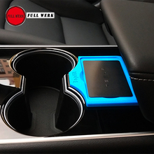 1 Piece Silica Gel Car Key Card Holder Anti Slip Mat for Tesla Model 3 Key Card Support Accessories Black Blue Red 2024 - buy cheap