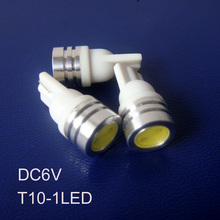 Alta qualidade 6v 0.5w conduziu a lâmpada piloto T10 w5w 194 168 lâmpadas led, 6.3v 0.5w pçs/lote 10 T10 led indicator light frete grátis 2024 - compre barato