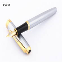 Baoer 388 Stainless steel Business Office  Medium Nib Fountain Pen New 2024 - buy cheap