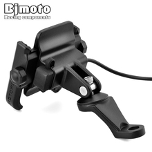 BJMOTO Universal Chargeable Motorcycle Mobile Phone Holder For iPhone Samsung GPS Mount to Rearview Mirror Stand 2024 - buy cheap