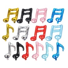 50Pcs Music Notes Foil Mylar Balloons Birthday Party Supplies Inflatable Globos Wedding Decorations Supplies Helium Balloon 2024 - buy cheap