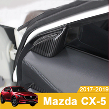 For Mazda CX-5 CX5 CX 5 2017 2018 2019 Carbon fiber Car Front Door Window Inner Triangle A Colum Cover Stickers Trim Accessories 2024 - buy cheap