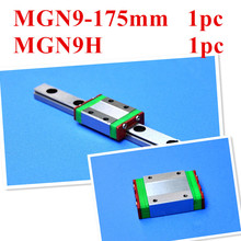NEW Miniature Linear Guide Rail MGN9 9mm linear rail slide set: 1 pc MGN9-L175mm rail+1 pc MGN9H carriage cnc parts 3D printer 2024 - buy cheap