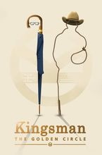 Decoração para casa kingsman o círculo dourado 1-poster de arte de seda adesivo de parede decoração de presente 2024 - compre barato