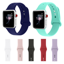 Soft Sport Silicone Strap For Apple Watch Band 38mm 42mm Bracelet Watchband Straps Iwatch Series 3/2/1 Wrist Watch Belt 2024 - buy cheap