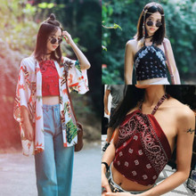 2018 Fashion Summer Women Casual Tank Tops Vest Halter Blouse Sleeveless Crop Tops Sexy Floral Print Quickly Dry Shirt 2024 - buy cheap