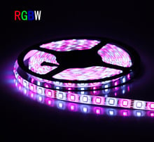 5 M RGBW/RGBWW tira CONDUZIDA Luz 5050 DC12V não-Impermeável SMD 60 Leds/M 300 LEDS Barra de Luz flexível LS02 2024 - compre barato