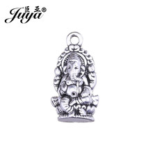 JUYA 10pcs/lot 27x14mm Alloy Buddha Shape Charms Pendant for Necklace Pendant Jewelry Making Supplies Wholesale Lots Bulk AO0633 2024 - buy cheap