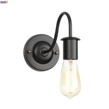 IWHD Black Iron Wrount Retro Wall Lights Fixtures Home Living Room Loft Style Industrial Vintage Wall Lamp Stair Light Luminaire 2024 - buy cheap