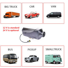 fast heater in car 5kw diesel oil engine parking diesel air heater flat with remote control and LCD display for 12 V car styling 2024 - buy cheap