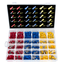 490PCS Wire Insulating Crimp Terminals Connector Electrical Terminal Crimp Connectors Ring Spade Crimp Terminals Assortment Kit 2024 - buy cheap