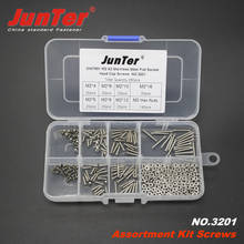 280pcs M2 (2mm)  A2 Stainless Steel DIN7991 Flat Socket Head Cap Screws With Hex Nuts Assortment Kit NO.3201 2024 - buy cheap