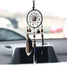 Dreamcatcher Car Pendants Car Hanging Accessories Ornaments Car Mirror Pendant In Auto Interior Decor Feather Ethnic Home Decor 2024 - buy cheap