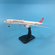 Avião jason tutu modelo avião turco, aeronave b777 modelo 1:200 avião de metal fundido 20cm brinquedo de avião turco 2024 - compre barato