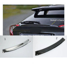 For Toyota C-HR CHR 2017 2018 2019 2020 2021 Styling ABS Chrome/Carbon Fiber Rear Door Wing Tail Spoiler Frame Plate Trim 1pcs 2024 - buy cheap