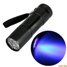 Mini Portable UV Ultra Violet Blacklight 9 LED Flashlight Torch Light Lamp #29884# 2024 - buy cheap