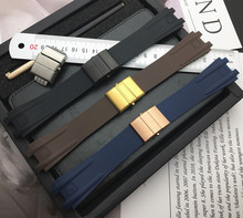 Silicone Rubber Watchband butterfly Buckle Special for Ulysse Nardin strap for Executive 243 for Man Watch band 26mm 26*20mm 2024 - buy cheap