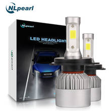 NLpearl S2 COB 2Pcs H4 Led Headlight Car Bulb Auto Lamps H7 H1 H3 H11 H13 9005 9006 H7 Bulb Light Turbo Led H4 8000LM/Pair 6500K 2024 - buy cheap