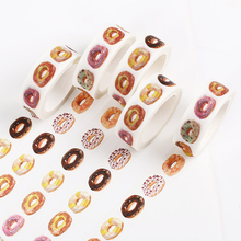 1PC Delicious Donut Decorative Paper Washi Tape Photo Album DIY Scrapbooking Masking Tape Office Adhesive Tape 2024 - buy cheap