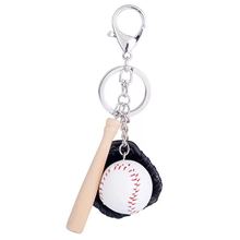 Fashion creative baseball car Keychain beautiful women's bags pendants men's personality  key chain sports key ring 2024 - buy cheap