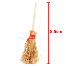 Odoria 1:12 Miniature Wood Broom Kitchen Fairy Garden Room Outdoor Home Tool Set Dollhouse Accessories Doll House Decoration 2024 - buy cheap