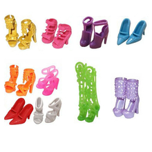 NK-10 pares de zapatos para muñeca Barbie, bonitos y coloridos, con diferentes estilos, juguete para bebé de alta calidad, DZ 2024 - compra barato