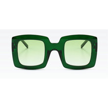 Óculos de sol feminino quadrado, óculos escuro feminino de alta qualidade, design de marca vintage, retrô, verde, nx, 2019 2024 - compre barato