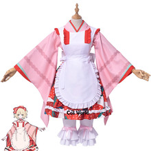 Rozen Maiden 15th Anniversary Hinaichigo Strawberry Maid Apron Dress Kimono Uniform Outfit Anime Cosplay Costumes 2024 - buy cheap