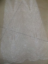 Special tulle lace fabric with glued glitter Beautiful SYJ-52721-1  african tulle net lace fabric 2024 - buy cheap