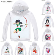 Inuyasha a feudal moletom masculino para cosplay, casaco longo com capuz e estampa de anime kagome para homens 2024 - compre barato