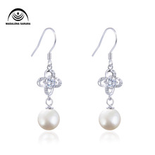 MADALENA SARARA AAA 8mm freshwater pearl S925 sterling silver simple pop earrings can be customized 2024 - buy cheap