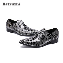 Batzuzhi tênis masculino de amarrar, calçados estilo executivo para homens, tamanhos grandes eu6 a 12 2024 - compre barato