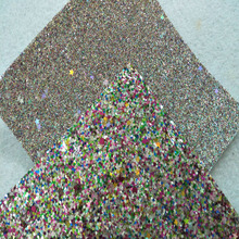 Fabulous Bling Bling Chunky Glitter 30x30cm Felt thickess 1mm MIX 2mm Needle-Punched Nonwoven Polyester Felt Home Decoration 2024 - buy cheap