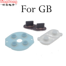 Conjuntos de Silicone de Borracha Condutora 5 TingDong Botões A-B D-pad para Gameboy Clássico para GB GBO DMG Teclado 2024 - compre barato