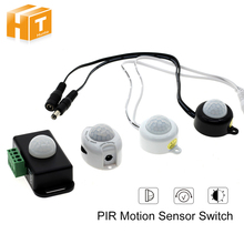 Interruptor infravermelho do sensor de movimento de pir DC12-24V 5a/6a humano boday interruptor de sensor infravermelho com plugue dc para tira conduzida 2024 - compre barato