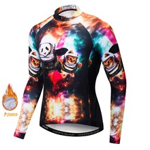 Wniter Thermal Fleece Men Long Sleeve Cycling Jersey Mtb Clothing Bicycle Maillot Ropa Ciclismo Sportwear Mountian Bike Clothes 2024 - buy cheap
