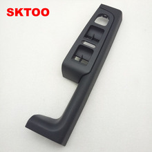 SKTOO для Skoda Superb дверная ручка, подлокотник для передней левой двери, внутренняя рамка ручки водителя, черный подъемный переключатель 2024 - купить недорого