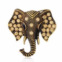 Best Deal Fashion Vintage Elephant Rhinestone Brooch Jewelry Broche Cute Animal Brooches For Women 2024 - buy cheap