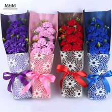 Artificial Carnation Scented Soap With Box Romantic Valentine's Day Gifts Wedding Birthday Gift Bouquet Body Bath Flower 2024 - buy cheap