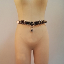 Cinturón de cuero para mujer y niña, 100% hecho a mano, cinturón con hebilla, Bondage, Punk, Cosplay gótico 2024 - compra barato