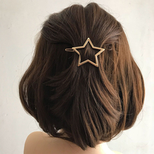1pcs Fashion Hollow Five-Pointed Star Side Hair Clip Delicate Metal Hairpins For Women Hair Accessories Barrettes Jewelry Gift 2024 - buy cheap