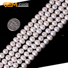 Gem-inside Natural Freshwater Round Pearl Beads Mixs Mixed Beads Assortme For Jewelry Making 6-7mm 15inches DIY Jewellery 2024 - buy cheap