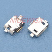 100pcs Micro USB Connector 5pin heavy plate 1.0mm B type no side Female Jack For Mobile Mini USB repair mobile tablet Tail plug 2024 - buy cheap