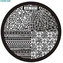 New Arrival 1PC Hot Hehe Series Nail Art Image Stamp Stamping Plates Manicure Template FEB8 2024 - buy cheap