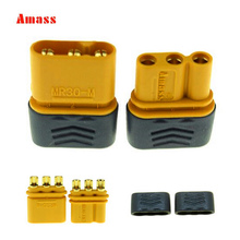 Amass MR30 Connector Plug Upgrated of XT30 Connector Female and Male Connector Plugs Gold Plated For RC Parts 20% off 2024 - buy cheap