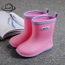Botas de lluvia para niños de 0 a 7 años, zapatos impermeables antideslizantes de Pvc a media pantorrilla, con punta redonda, Ly35 2024 - compra barato