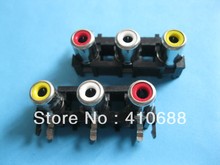 AV3 Pin Jack RCA Female 3 Color Audio Video AV Socket Connector AV3-5 20 pcs HIGH Quality HOT Sale 2024 - buy cheap