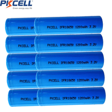 10PCS PKCELL IFR18650 rechargeable LiFePO4 3.2V battery cell 1500mah for Electric bike solar light 2024 - buy cheap